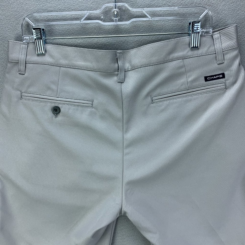 **SOLD**Chaps Ralph Lauren Mens Golf Shorts 34 Flat Front Gray Moisture Wicking - Picture 4 of 9